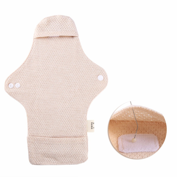 OEM | Reusable 100% Organic Cotton Sanitary Napkins Detached Menstrual Pads Day Use Washable Feminine Period Sanitary Pad Cloth Pads