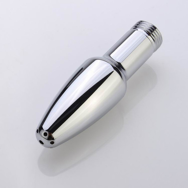 Free shipping,Bidet Faucets Rushed Anal Douche Shower Cleaning Enemator Head Plug Enema Metal Vagina Cleaning Butt Plugs clean device