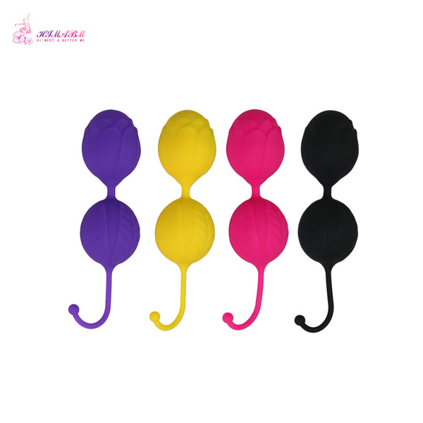 HIMABM Black Female Kegel Weight Vaginal Ball Vaginal Dumbbell Jade Egg Pelvic Floor Muscle ben wa ball yoni egg 120mm*33mm