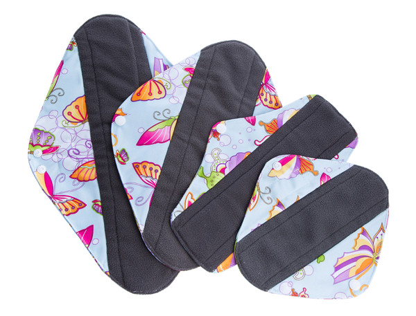 Bamboo Reusable Sanitary Pads - Cloth Sanitary Pads | Bladder Support & Incontinence |Menstrual Pads -4 Size