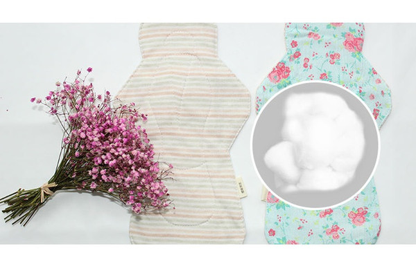 OEM | 11in / Organic Cotton Reusable Cloth Menstrual Period Pads Heavy Flow Postpartum pads Reusable Sanitary Napkins