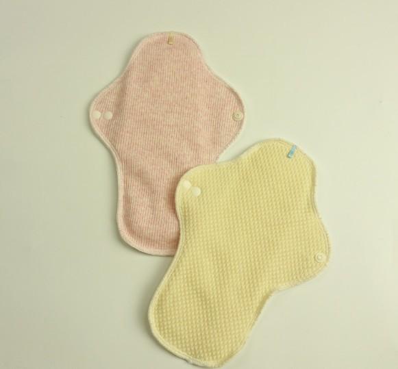 8.8 iinches Non-fluorescent cotton menstrual pads, soft moisture absorption and dryness reusable washable pads menstrual, sanitary pads
