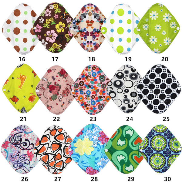 OEM | Mix match 9 Pieces 12 Inch Heavy Flow Charcoal Bamboo Mama Cloth/Menstrual Pads/Reusable Sanitary Pads - Mix match 9 Designs From 55