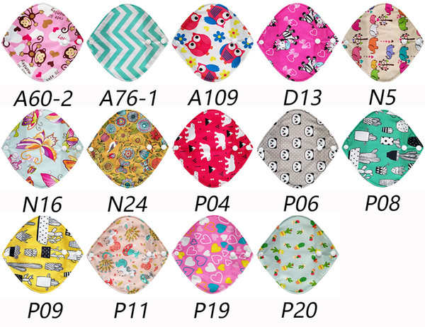 OEM|Menstrual Pad, 14PCS Bamboo Charcoal Cloth Reusable Washable Maternity Panty Pads, Bladder Support & Incontinence Pads(S)