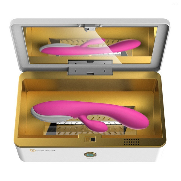 Rosa Rugosa Portable UV Light Plus Ozone Sterilization Box cleaning the adult Sex toys for Woman healthy Adult Products