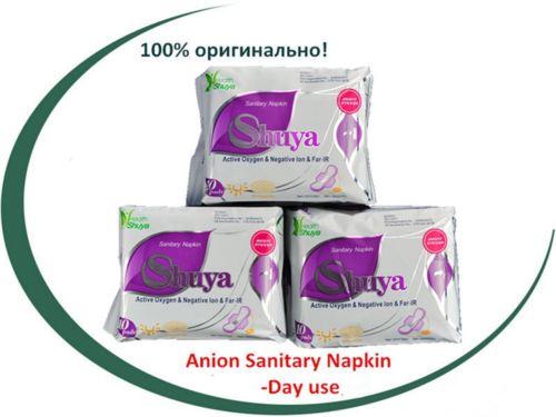3 Bags Shuya Active oxygen Anion Sanitary Napkins Day Use Gentle Breathable