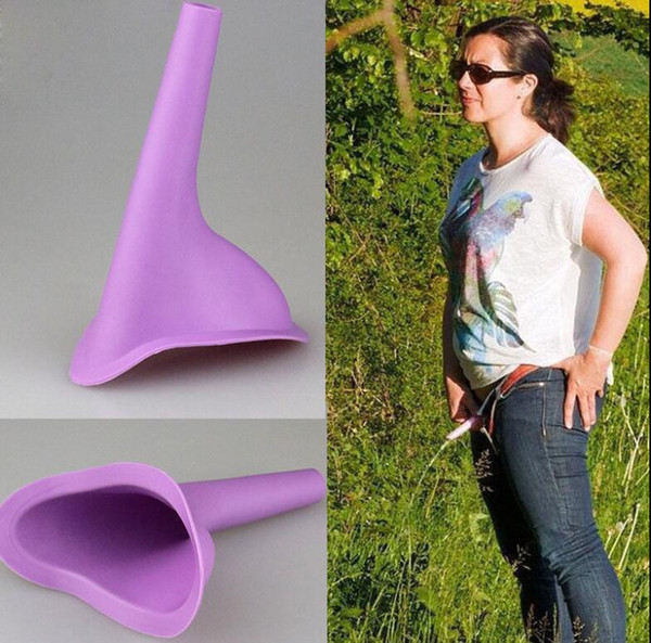 New Design Women Urinal Travel Outdoor Camping Soft Silicone Urination Device Stand Up Pee Female Urinal Toilet Camping Pee KKA4878