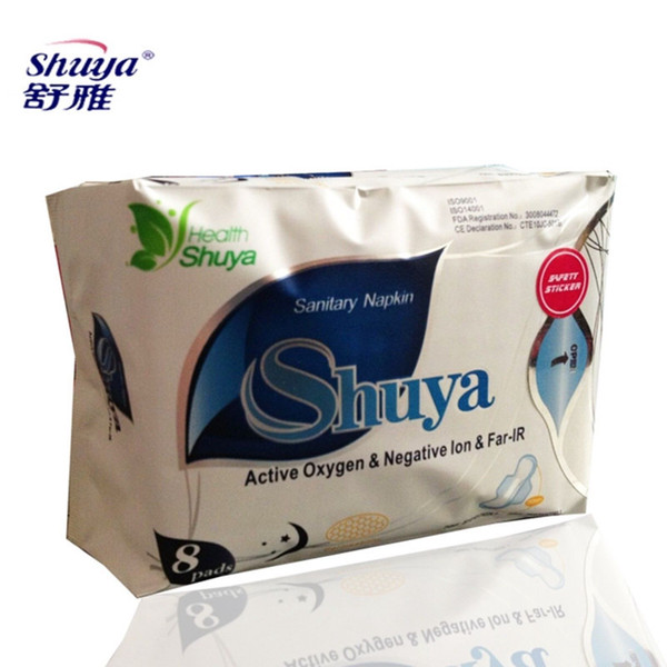 1 Bag Shuya Anion Sanitary Napkin Active oxygen Night Use Pads Breathable