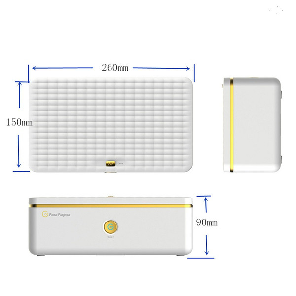 Rosa Rugosa Portable UV Light Plus Ozone Sterilization Box woman lingerie protable disinfection for Lady lingeries sexy health