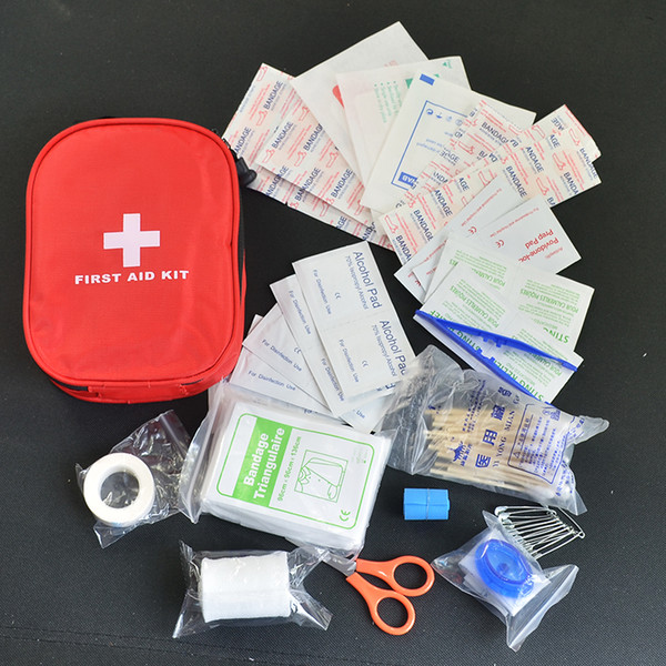 120pcs/pack Safe Camping Hiking Car First Aid Kit Medical Emergency Kit Treatment Pack Outdoor Wilderness Survival