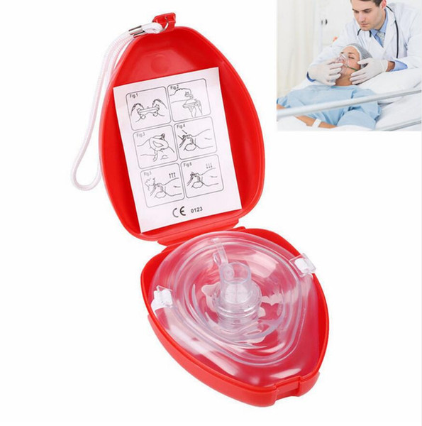 Professional First Aid CPR Breathing Mask Protect Rescuers Artificial Respiration Reuseable With One-way Valve Tools Emergency Survival Kit