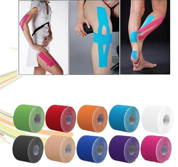 NEW Sports Tape Kinesiology Kinesio Roll Cotton Elastic Adhesive Muscle 5cm x 5m Bandage Physio Strain Injury Support