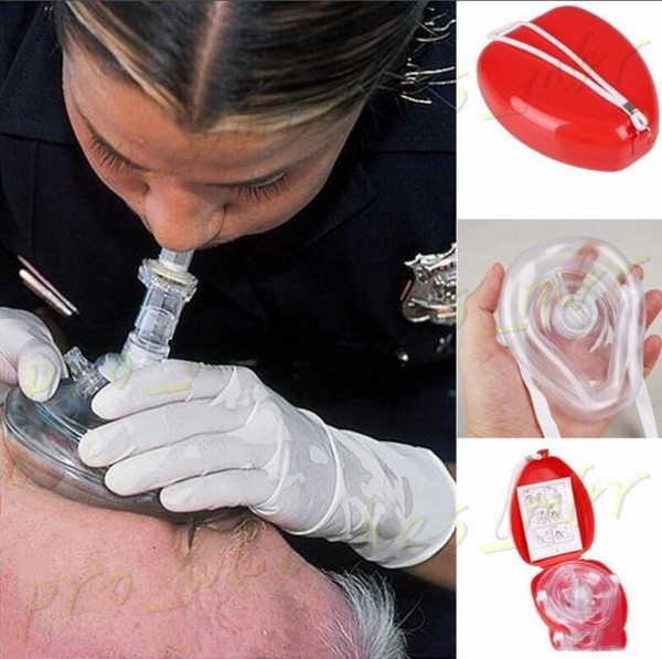 First Aid CPR Breathing Mask Protect Rescuers Artificial Respiration First Aid Masks CPR Breathing Mask One-way Valve Tools H0131