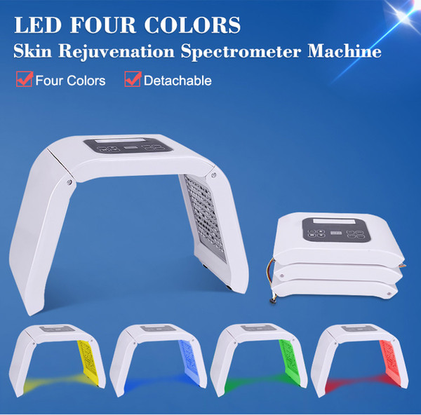 Korea Portable LED Light PDT LED Therapy Red Blue Green Yellow 4 Color Led Face Mask Light Phototherapy Lamp Machine For Skin Rejuvenation