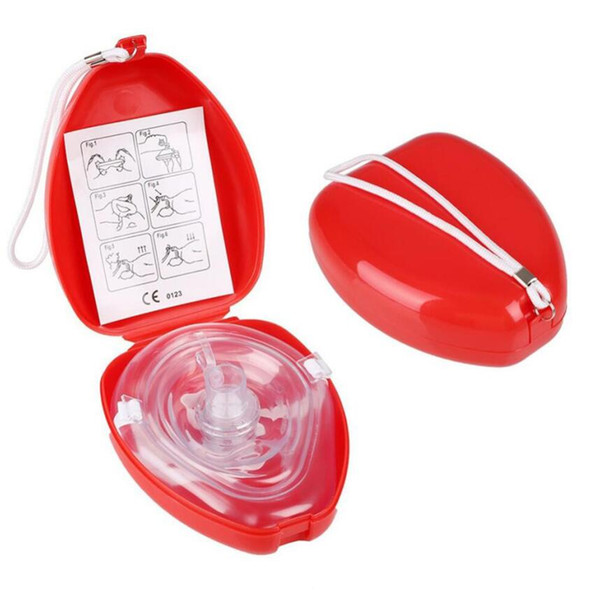 CPR Resuscitator Rescue Fist Aid CPR Mask CPR Breathing With One-way Valve Mouth To Mouth Emergency Survival Kit DHL