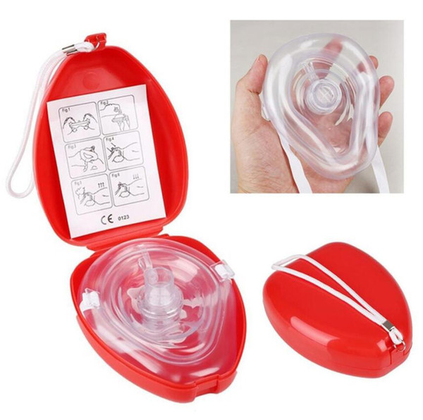 Reusable First Aid CPR Breathing Mask Protect Rescuers Artificial Respiration First Aid Masks CPR Breathing Mask One-way Valve Tools Gift