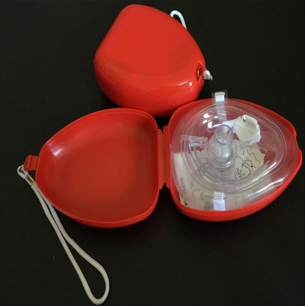 CPR Resuscitator Rescue First Aid Mask Mouth Breath With One-way Valve Professional Emergency Training Tools gift DHL