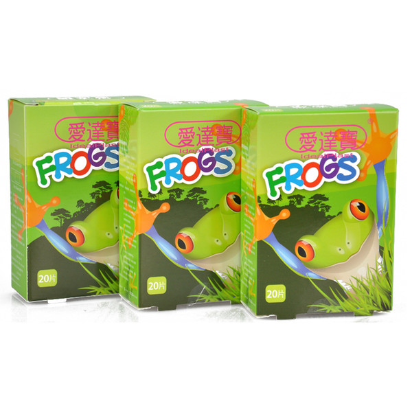 60PCs/3Boxes Assorted Breathable Waterproof Cartoon Frogs Adhesive Bandages First aid Band aid For Children Kids