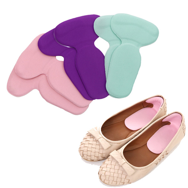 T-Shape Foot Heel Pads Anti Slip Cushion Foot Heel Protector Liner Silicone Gel High Heel Insole for Feet Care Tool