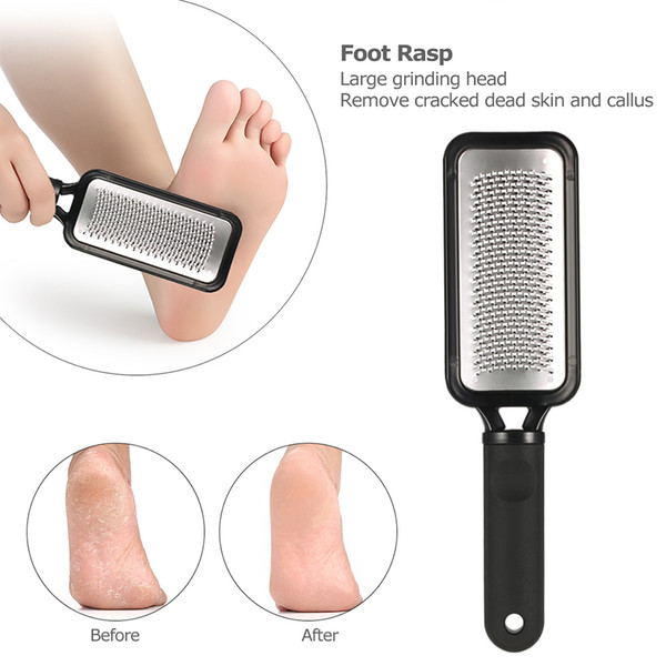 Microplane Grater For Feet Heel Rasp File Foot Pedicure Callus Remover Hard Dead Skin Scrubber Black Foot Scrub Manicure Tools