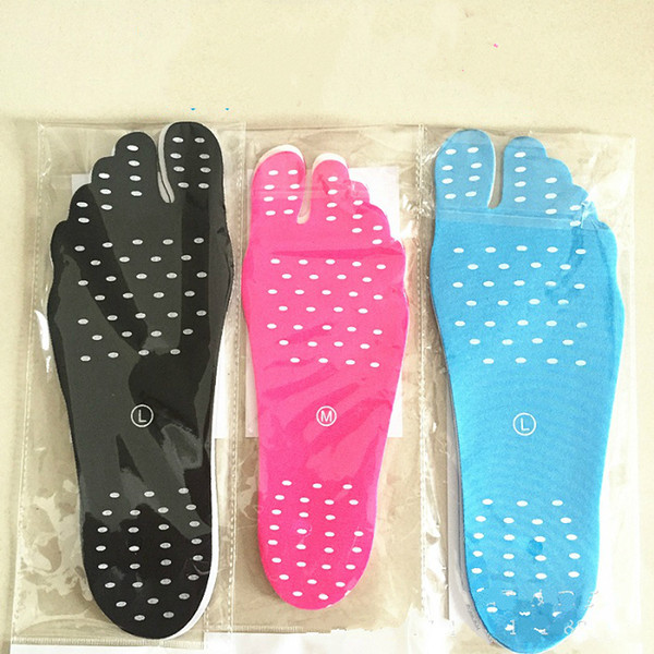 Nakefit Adhesive Shoes Waterproof Foot Pads Stick On Soles Flexible Feet Protection Sticker Soles Shoes For Beach Pool