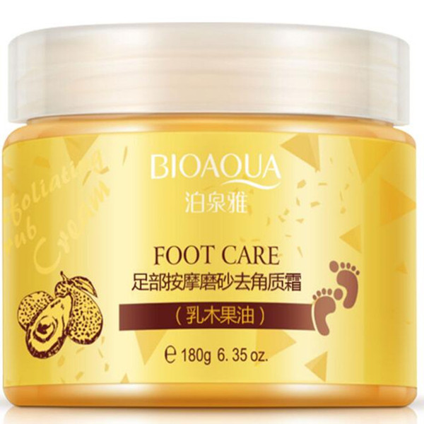 Hot BIOAQUA 24K GOLD Shea Buttermassage Cream Peeling Renewal Mask Baby Foot Skin Smooth Care Cream Exfoliating Foot Mask