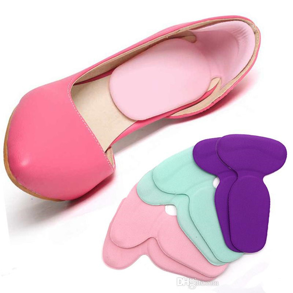 T-Shape Foot Heel Pads Anti Slip Cushion Foot Heel Protector Liner Silicone Gel High Heel Insole for Feet Care Tool