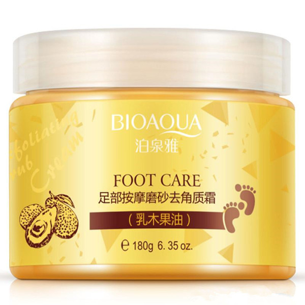 BIOAQUA 24K GOLD Shea Buttermassage Cream Peeling Renewal Mask Baby Foot Skin Smooth Care Cream Exfoliating Foot Mask in stock DHL Free