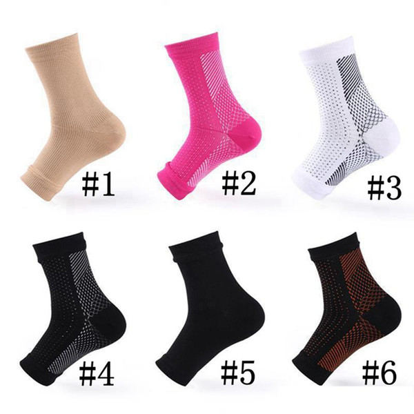 Ankle Support Comfort Foot Anti Fatigue Women Compression Socks Sleeve Elastic Men's Socks 500Pairs D0361