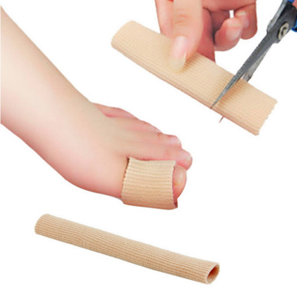 15cm Fabric+Gel Tube Cushion Corns and Calluses,Toe Protector,Hallux Valgus Orthopedics,Bunion Guard for Feet Care insoles Foot care