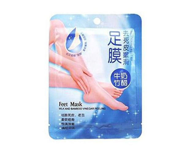 Hot Rolanjona Milk Bamboo Vinegar Feet Mask Peeling Exfoliating Dead Skin Remove Professional Feet sox Mask Foot Care