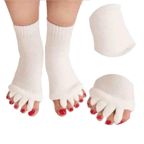 Yoga Massage Socks Health care Five Toe Socks Sports Fitness Dance Fingers Separator Comfy Toes Sleeping Socks Happy feet z350