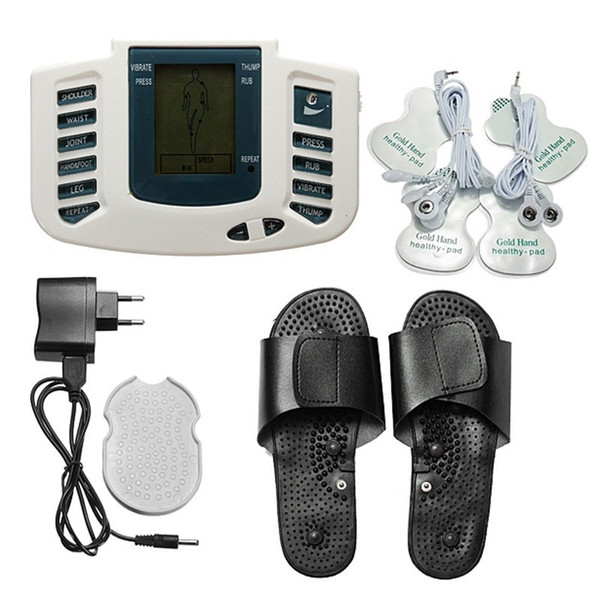 Multifunctional Electronic LCD Body Massage Therapy Machine with Foot Slipper Massager massage