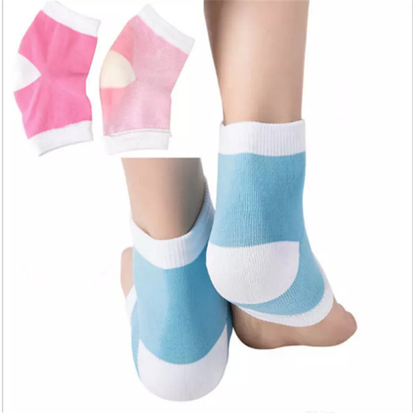 2 Colors Gel Heel Socks Moisturing Spa Gel Socks feet care Cracked Foot Dry Hard Skin Protector 2018101605