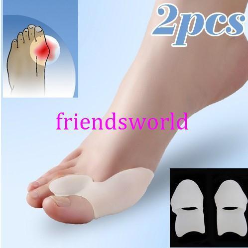 Toe Hallux Valgus Corrector Gel Silicone Bunion Corrector Toe Protector Straightener Spreader Separator Foot Care Tool