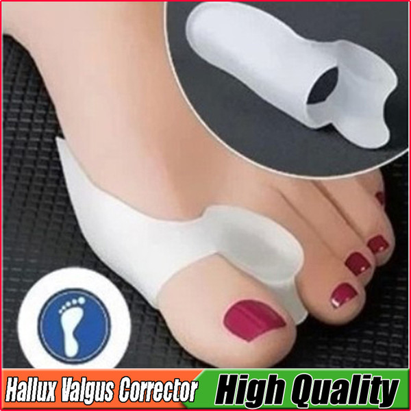 Hallux Valgus Corrector Silicone Gel fingers Toe Separator Feet Care Toe Separator Bunion Aid Toe Stretcher Straightener Free DHL