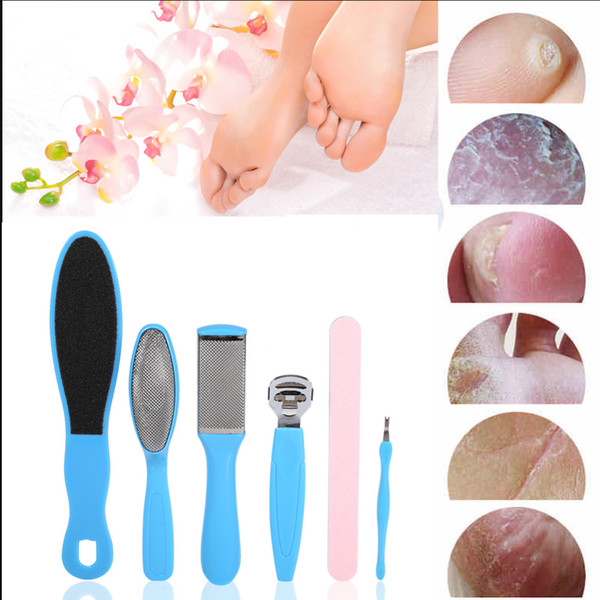 7 pcs/set Foot File Set Dead Hard Skin Callus Remover Scraper Pedicure Rasp Tools Portable