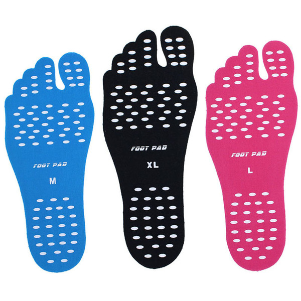 Beach Swim Pool Adhesive Anti Slip Invisible Foot Pads Insulation Protection Mats Barefoot Stick Insoles Footpads Sticker Shoes