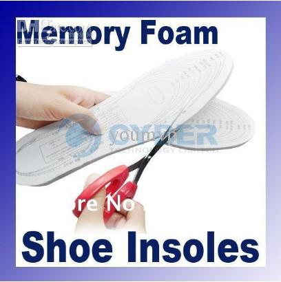 White Comfortable and Durable Anti-Arthritis Memory Foam Shoe Insole