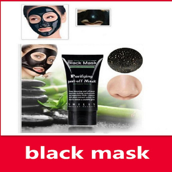 Black mask Suction blackheads removers collagen facial mask 50ml SHILLS Deep Cleansing purifying peel off Black face mask Peel Masks