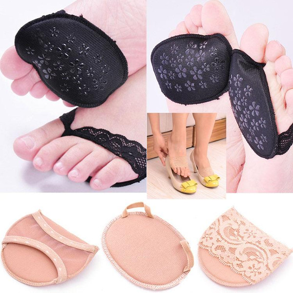 10 styles Choose Super Soft Forefoot Pad High Heel Shoes Invisible Heel Cushions Anti-slip Half Insole Thicken Shoe Food Care Pad