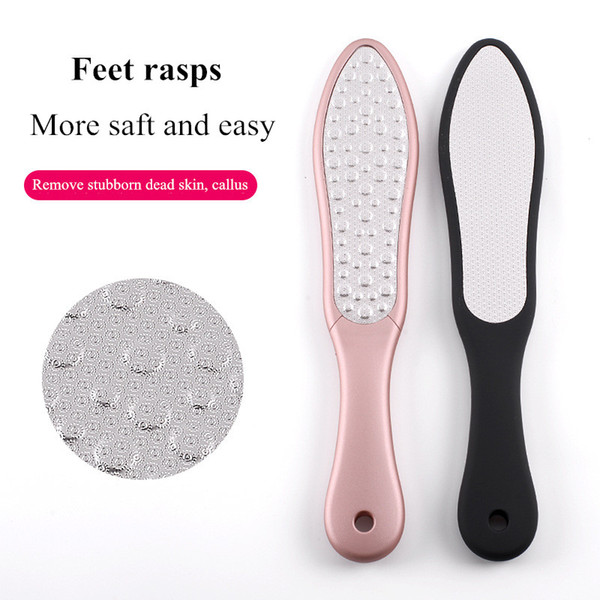 Free shipping stainless steel multifunctional double side foot grinding plate feet rasps remove dead skin foot rub