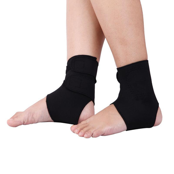 1Pair Tourmaline Self heating Ankle Foot Massage Sprains Heel Crack Protecting Ankle Pads Magnetic Therapy Ankle Brace Support