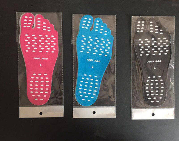 Summer Anti- Slip Beach Feet Pads Nakefit Waterproof Foot Pads Stick On Soles Flexible Feet Protection Sticker Soles Shoes For Beach Pool