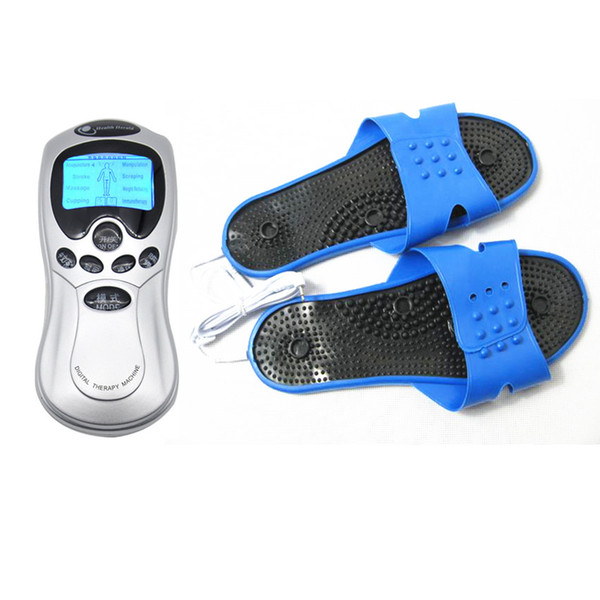 Feet Electro Stimulation Electric Shock Therapy Massager Slipper Foot Care Massage Treatment Health Estim Kit for Women