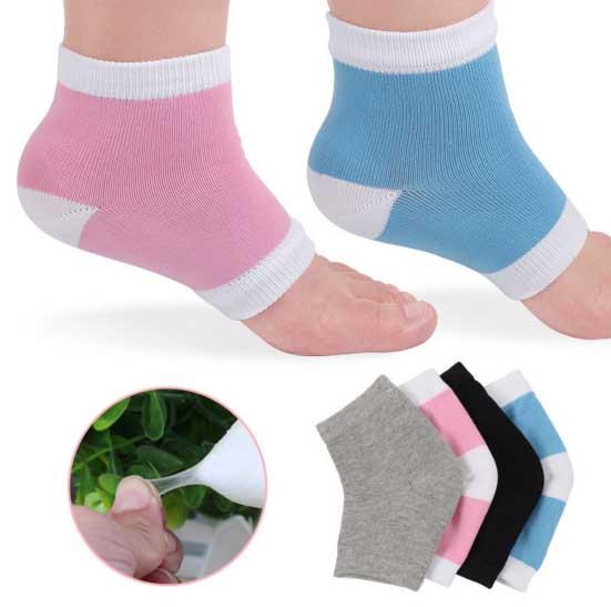 Moisturing Spa Gel Heel Socks Feet Care Cracked Foot Dry Hard Skin Protector 2pcs/pair 4 colors