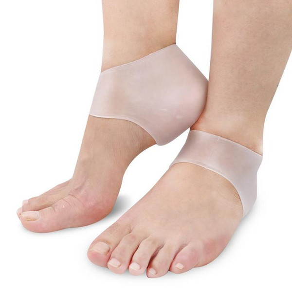 Fast shipping Silicone Moisturising Heel Cracked Foot Care Protectors Tool Socks Gel Socks with Small Holes 1 Pair Foot Care Tool US03