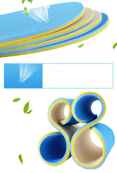 Lycra and hypMulticolor Memory Foam Orthotic Arch Insert Insoles Shoe Pads Heel Cushion Feet Care Tool Sport Support For Men & Women BBB2018