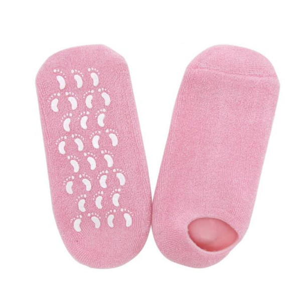 gel spa socks moisturizing whitening exfoliating pink mask ageless beauty foot mask feet skin care high quality silicone sock