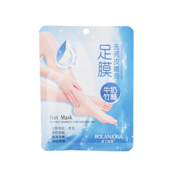 DHL Free shipping ROLANJONA feet mask Milk and Bamboo Vinegar Feet Mask skin Peeling Exfoliating regimen for Feet care